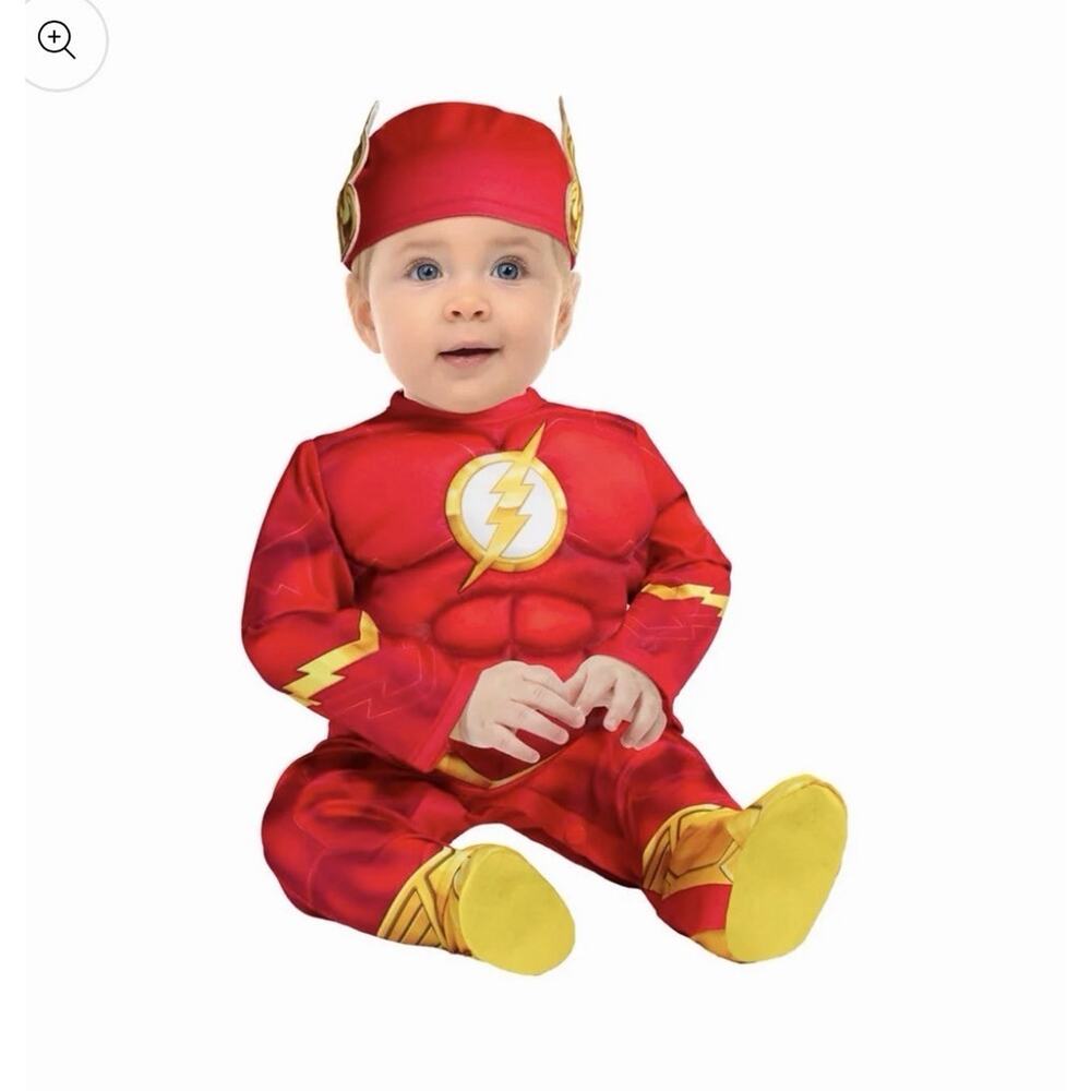 DC The Flash Child Muscle Costume Rubies Baby 6-12 Month